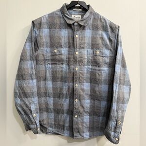 Lucky Brand - Classic Fit Long Sleeve Button Down - Gray/Blue - XL